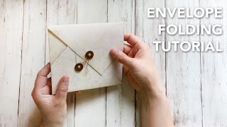 HOW TO fold an envelope in a beautiful way  TUTORIAL [upl. by Nnav]