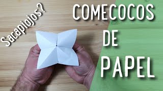 COMO HACER UN COMECOCOS SACAPIOJOS DE PAPEL [upl. by Kristoforo]