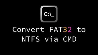 Convert FAT32 to NTFS via CMD [upl. by Nibaj383]