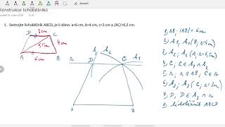 7ročník Konstrukce lichoběžníků 1 [upl. by Charlot]