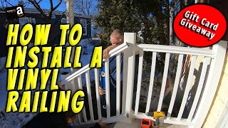 How to Install a Vinyl Railing [upl. by Hansel247]