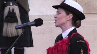 ‘Whakaaria Mai’ performed at the New Zealand Dawn Service for the Somme [upl. by Rosmunda228]