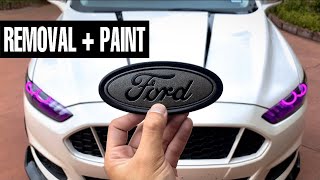 How To CUSTOM Paint Ford Emblems [upl. by Erdnoid34]