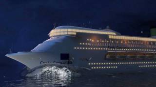 Costa Concordia Cruise Ship disaster Animation shows how the accident happened [upl. by Atirat]