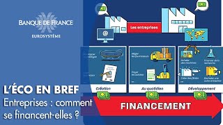 Comment les entreprises se financentelles   Banque de France [upl. by Darya]