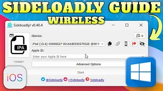 Sideload IPA with Sideloadly Wireless Windows Guide 2023 [upl. by Ainotna]