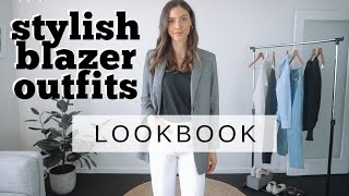 Effortless Blazer OUTFIT IDEAS 2020  5 Blazer Outfits [upl. by Weylin149]