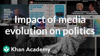 Impact of media evolution on politics  US government and civics  Khan Academy [upl. by Nosreh]