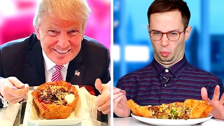 Trump Grill Taste Test • The Try Guys [upl. by Asseram490]