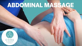 Abdominal Massage  Foundation Massage Techniques [upl. by Minda]