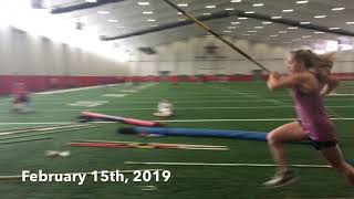 1st Year Pole Vault Progression 0’11’6” [upl. by Rik]