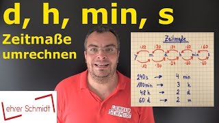 Maßeinheiten umrechnen  Zeitmaße y m d h min s  Lehrerschmidt [upl. by Powder]