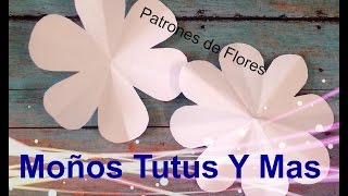 PATRONES DE FLORES Paso a Paso FLOWER TEMPLATE Tutorial DIY How To PAP Video 47 [upl. by Harat]