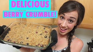 How To make DELICIOUS Berry crumble [upl. by Cappello]