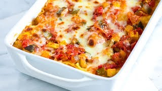 Easy Vegetable Lasagna Recipe  How to Make Fresh Vegetable Lasagna [upl. by Moazami]