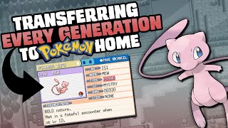 HOW EASILY CAN YOU TRANSFER POKEMON FROM EVERY GENERATION TO POKEMON HOMESWORDSHIELD [upl. by Campney]