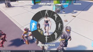 Acting Like A Default Then Doing The RAREST EMOTES In Fortnite [upl. by Atiuqal]