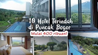 10 Rekomendasi Hotel Bagus Indah dan Murah di Puncak Bogor  Review Hotel Pemandangan terbaik [upl. by Carmelina]