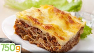 Recettes de lasagne bolognaise maison  Homemade lasagna  English Subtitles  750g [upl. by Waiter]