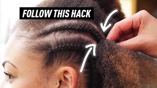 How To Cornrow Braid To Scalp FOR BEGINNERS [upl. by Trenna]