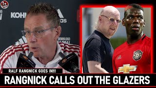 Rangnick Brutal on The Glazers amp Player Power [upl. by Leuneb]