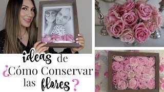 IDEAS DE COMO CONSERVAR LAS FLORES  MELISSA TORRES [upl. by Eerat]