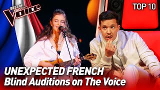 FRENCH songs in nonFrenchspeaking countries on The Voice  Top 10 [upl. by Graehme321]