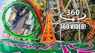 Olympia Looping VR 360 4K Roller Coaster POV Oktoberfest Germany [upl. by Namra152]