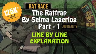 The Rattrap Line by Line Part  1 by Selma Lagerlof in Hindi Class 12 Flamingo CBSE [upl. by Aicnatsnoc]