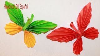 Como Hacer Mariposa de Papel Paso a Paso [upl. by Acassej]