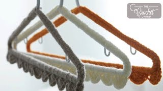 Crochet Coat Hangers  BEGINNER  The Crochet Crowd [upl. by Tshombe995]