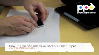 How To Use Self Adhesive Sticker Printer Paper [upl. by Durkin337]