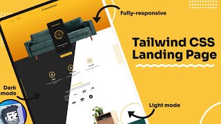 Modern Landing Page Tailwind CSS Project [upl. by Lamont622]