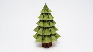 ORIGAMI CHRISTMAS TREE v2 Jo Nakashima [upl. by Ollehcram127]