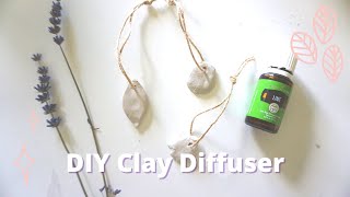 CLAY DIFFUSER  DIY ESSENTIAL OIL DIFFUSER  NATURAL AIR FRESHENER [upl. by Enar]