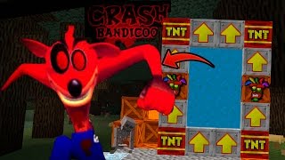 HUIMOS AL PORTAL DE CRASH BANDICOOTEXE MINECRAFT  DIMENSIONES 2 EP 11 [upl. by Enilesor]