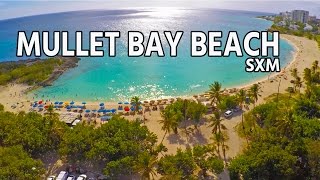 MULLET BAY BEACH  Sint Maarten Beach [upl. by Ylrak]