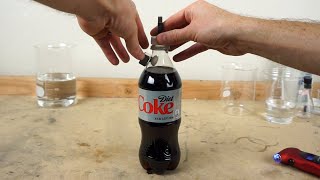 MENTOS in a CLOSED SODA BOTTLE—What Happens [upl. by Sabian]