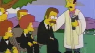 The Simpsons Maude Flanders Death Scene  Funeral [upl. by Harbard]