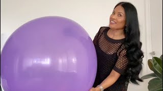 Giant Purple Balloon 🎈 Popping [upl. by Elletsirk16]