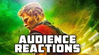 Thor Ragnarok SPOILERS REPOST Audience Reactions  November 2 2017 [upl. by Ynatterb]