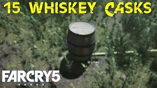 Whiskey River Location of All the Whiskey Casks  Collect 15 Barrels in Silver Lake  Far Cry 5 [upl. by Vastha]