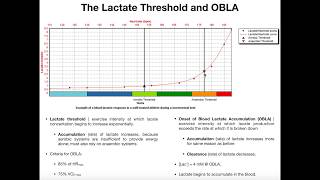 Lactate Threshold amp Onset of Blood Lactate Accumulation OBLA [upl. by Nannarb]