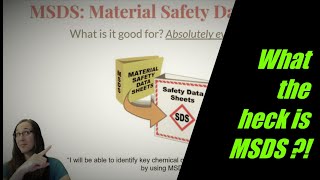 MSDS Material Safety Data Sheets Explained Easy  What Are They [upl. by Gerda704]