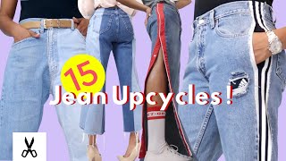 15 Amazingly Clever Jean Upcycles  Best Thrift Flips [upl. by Lemra774]