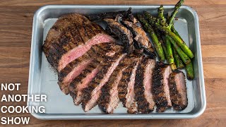 how to MARINATE and GRILL the PERFECT FLANK STEAK [upl. by Duff938]