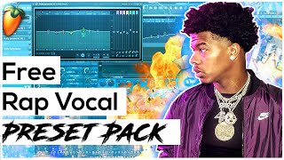 FREE Rap Vocal Preset Pack For FL Studio 🎄🌊⚡ [upl. by Anirehc]