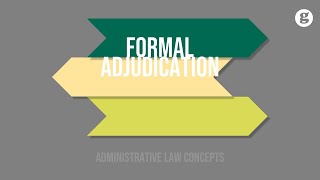 Formal Adjudication [upl. by Karee132]