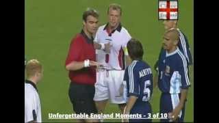 Beckham Red Card v Argentina 1998 [upl. by Acimot]