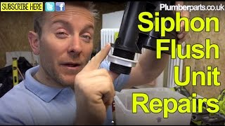 TOILET FLUSH SIPHON UNITS  Repair diaphragm  Plumbing Tips [upl. by Enilaf]